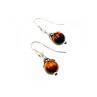 Vintage 925 Sterling Silver Agate Earrings