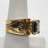 925 Sterling Silver Smoky Quartz Ring Size 8
