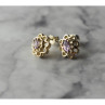 925 Sterling Silver Amethyst Stud Earrings