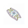 925 STERLING SILVER AMETHYST, BLUE SPINEL & PERIDOT PENDANT