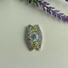 925 Sterling Silver Amethyst, Blue Spinel & Peridot Pendant