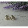 925 Sterling Silver Gold Plated CZ 