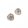 925 Sterling Silver Gold Plated CZ 