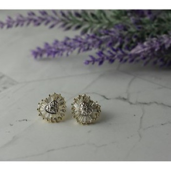 925 Sterling Silver Gold Plated CZ 