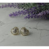 925 Sterling Silver Gold Plated CZ 