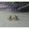925 Sterling Silver Gold Plated CZ 