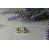 925 Sterling Silver Gold Plated CZ 