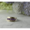 925 Sterling Silver Purple Tourmaline Ring Size 7