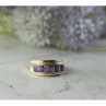 925 Sterling Silver Purple Tourmaline Ring Size 7