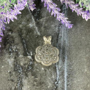 925 Sterling Silver Mother Of Pearl & Marcasites Pendant