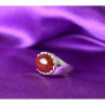 925 Sterling Silver Carnelian Ring Size 6.5