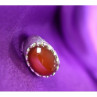 925 Sterling Silver Carnelian Ring Size 6.5