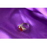 925 Sterling Silver Carnelian Ring Size 6.5