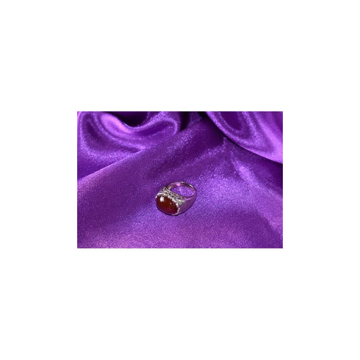 925 Sterling Silver Carnelian Ring Size 6.5