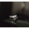 925 Sterling Silver Topaz, Amethyst & Peridot Ring Size 7