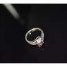 925 Sterling Silver Topaz, Amethyst & Peridot Ring Size 7