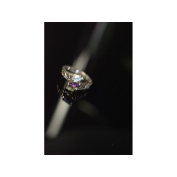 925 Sterling Silver Topaz, Amethyst & Peridot Ring Size 7