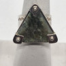 925 Sterling Silver Nephrite Ring Size 7.5