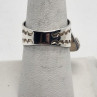 925 Sterling Silver Nephrite Ring Size 7.5