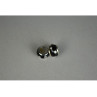 925 Sterling Silver Black Enamel & CZ Earrings