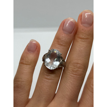 925 Sterling Silver CZ Ring Size 4