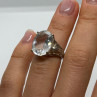 925 Sterling Silver CZ Ring Size 4