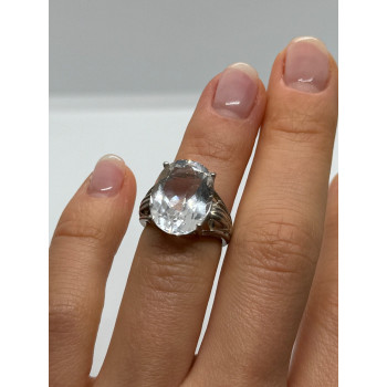 925 Sterling Silver CZ Ring Size 4