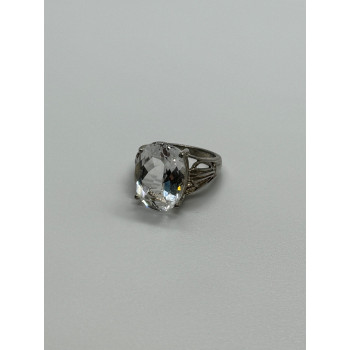 925 Sterling Silver CZ Ring Size 4