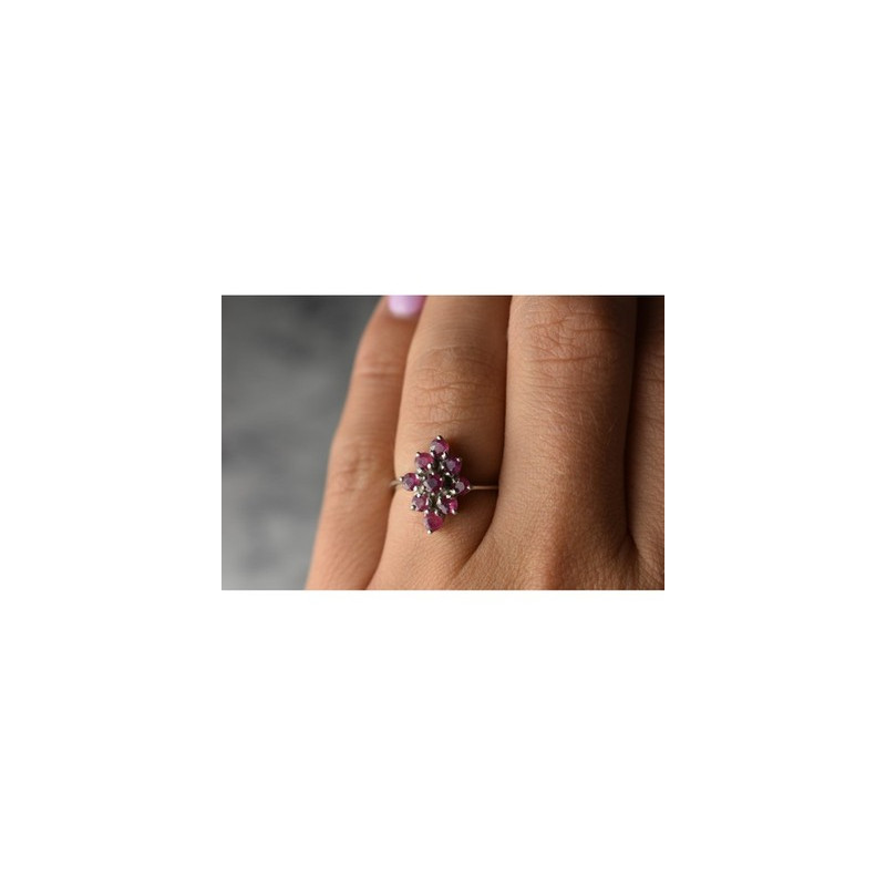 925 Sterling Silver Pink Topaz 