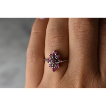 925 Sterling Silver Pink Topaz 