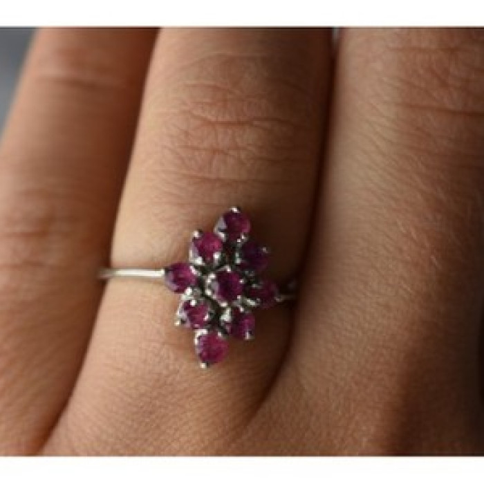 925 Sterling Silver Pink Topaz 