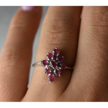 925 Sterling Silver Pink Topaz 