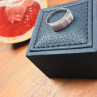 925 Sterling Silver Morganite Ring Size 6.5