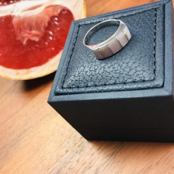 925 Sterling Silver Morganite Ring Size 6.5