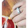 925 Sterling Silver Morganite Ring Size 6.5