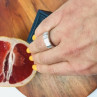 925 Sterling Silver Morganite Ring Size 6.5