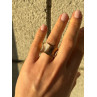 925 Sterling Silver Gold Plated Ring Size 6