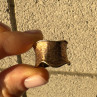 925 Sterling Silver Gold Plated Ring Size 6