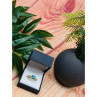 925 Sterling Silver Gold Plated Blue Topaz Ring Size 8