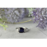 925 Sterling Silver Sapphire & CZ Ring Size 6.5