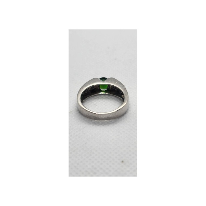 925 Sterling Silver Peridot Tourmaline Ring Size 7