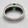 925 Sterling Silver Peridot Tourmaline Ring Size 7