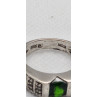 925 Sterling Silver Peridot Tourmaline Ring Size 7