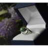 925 Sterling Silver Green Turquoise Ring Size 7.5 Mexico