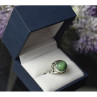 925 Sterling Silver Green Turquoise Ring Size 7.5 Mexico