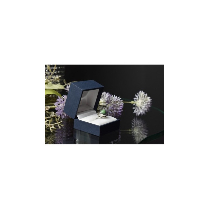 925 Sterling Silver Green Turquoise Ring Size 7.5 Mexico