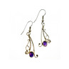 925 Sterling Silver Purple Iolite Earrings