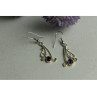 925 Sterling Silver Purple Iolite Earrings