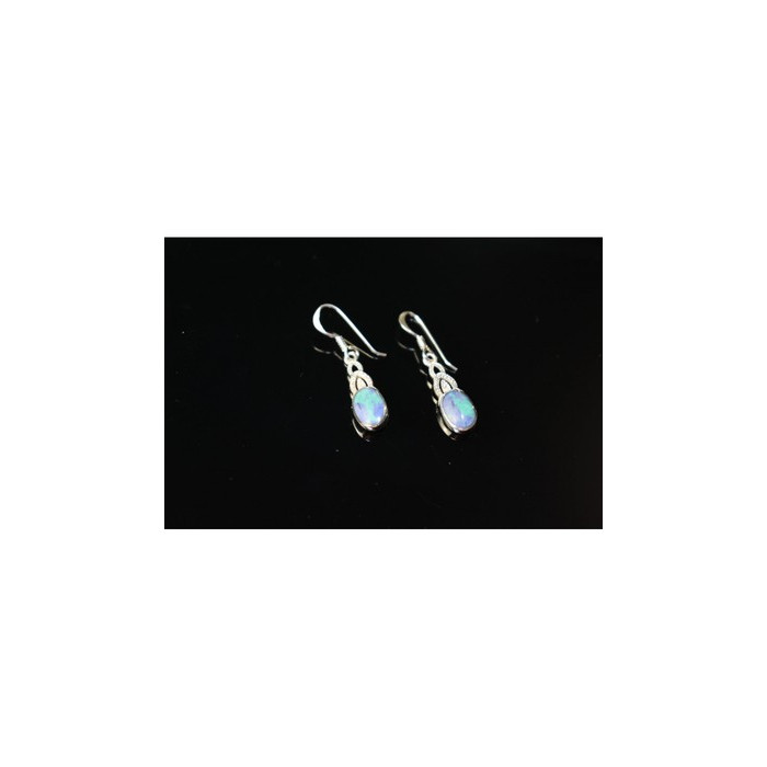 925 Sterling Silver Multicolor Jasper Earrings