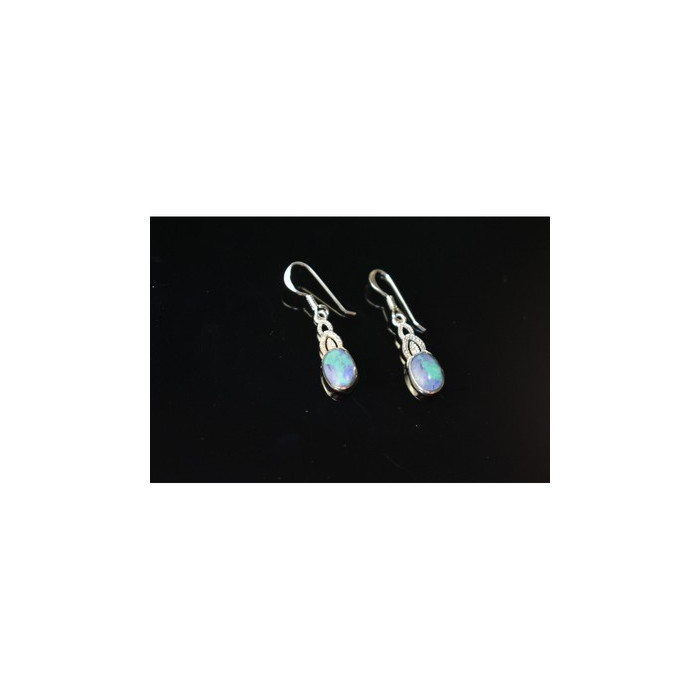 925 Sterling Silver Multicolor Jasper Earrings